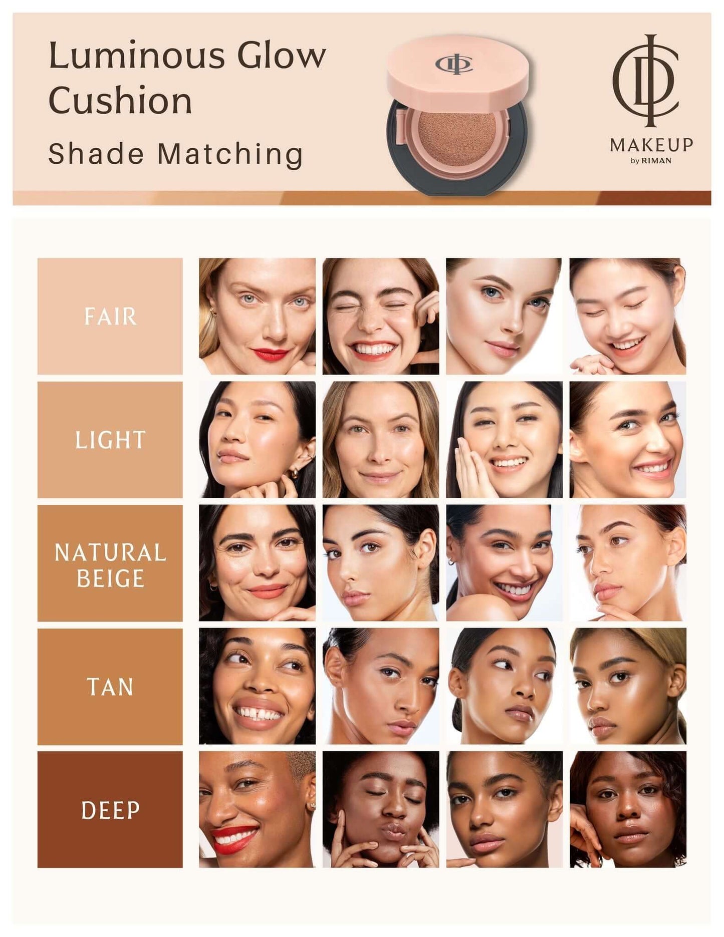 Riman Incellderm ICD Makeup Luminous Glow Cushion
