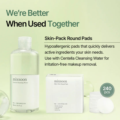 Mixsoon Centella Cleansing Water 300ml – Gentle Korean Micellar Cleanser